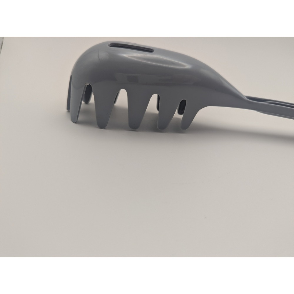 Vintage Gray Nylon Plastic Spaghetti Slotted Server Spoon Pasta Utensil Kitchen - Picture 8 of 8